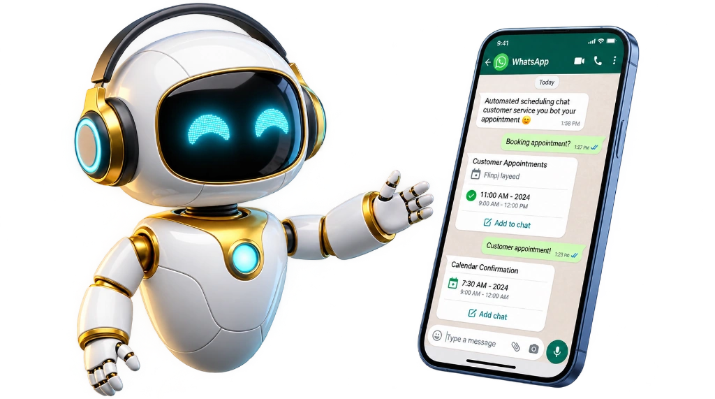 Robô Assistente de IA e Smartphone com Agendamento WhatsApp - TiAgenda